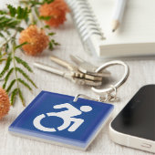 Behindertenzeichen Moderne Schlüsselanhänger (Vorderseite rechts)