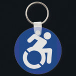 Behindertenzeichen Moderne Schlüsselanhänger<br><div class="desc">Modernes,  behindertengerechtes Zeichen,  behindertengerechtes Zeichen,  Mit Behinderung,  Mit Behinderung</div>