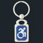 Behindertenzeichen Moderne Schlüsselanhänger<br><div class="desc">Modernes,  behindertengerechtes Zeichen,  behindertengerechtes Zeichen,  Mit Behinderung,  Mit Behinderung</div>