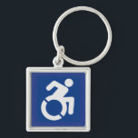 Behindertenzeichen Moderne Schlüsselanhänger<br><div class="desc">Modernes,  behindertengerechtes Zeichen,  behindertengerechtes Zeichen,  Mit Behinderung,  Mit Behinderung</div>