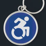 Behindertenzeichen Moderne Schlüsselanhänger<br><div class="desc">Modernes,  behindertengerechtes Zeichen,  behindertengerechtes Zeichen,  Mit Behinderung,  Mit Behinderung</div>