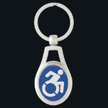 Behindertenzeichen Moderne Schlüsselanhänger<br><div class="desc">Modernes,  behindertengerechtes Zeichen,  behindertengerechtes Zeichen,  Mit Behinderung,  Mit Behinderung</div>