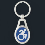 Behindertenzeichen Moderne Schlüsselanhänger<br><div class="desc">Modernes,  behindertengerechtes Zeichen,  behindertengerechtes Zeichen,  Mit Behinderung,  Mit Behinderung</div>