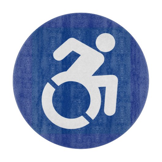 Behindertenzeichen Moderne Schneidebrett (Vorderseite)