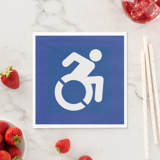 Behindertenzeichen Moderne Serviette (Beispiel)