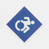 Behindertenzeichen Moderne Serviette (Ecke)