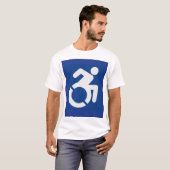 Behindertenzeichen Moderne T-Shirt (Vorne ganz)