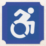 Behindertenzeichen Moderne Untersetzer<br><div class="desc">Modernes,  behindertengerechtes Zeichen,  behindertengerechtes Zeichen,  Mit Behinderung,  Mit Behinderung</div>