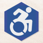 Behindertenzeichen Moderne Untersetzer<br><div class="desc">Modernes,  behindertengerechtes Zeichen,  behindertengerechtes Zeichen,  Mit Behinderung,  Mit Behinderung</div>