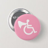 Behinderter Held Button (Vorne & Hinten)