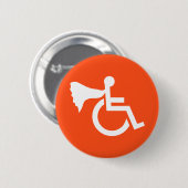 Behinderter Held Button (Vorne & Hinten)