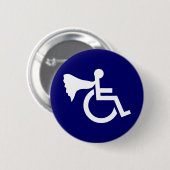 Behinderter Held Button (Vorne & Hinten)