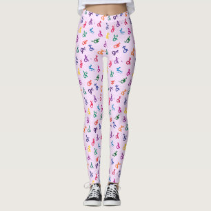 Behinderter Stickman hat Spaß! Leggings