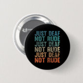 Behindertes Bewusstsein des Todes Vintag, nur tot, Button (Vorne & Hinten)