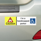 Behindertes Parker Autoaufkleber (Auf Auto)