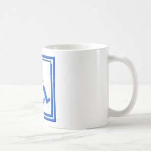 Behindertes stilvolles Symbol-Blau Kaffeetasse