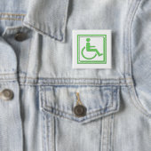 Behindertes stilvolles Symbol-Grün Button (Beispiel)