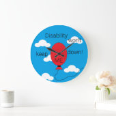 Behinderung Behalte mich nicht ab! Große Wanduhr (Zuhause)