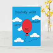 Behinderung Behalte mich nicht ab! Leer Karte (Gelbe Blume)