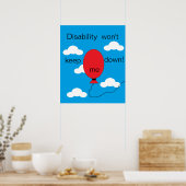 Behinderung Behalte mich nicht ab! Poster (Küche)