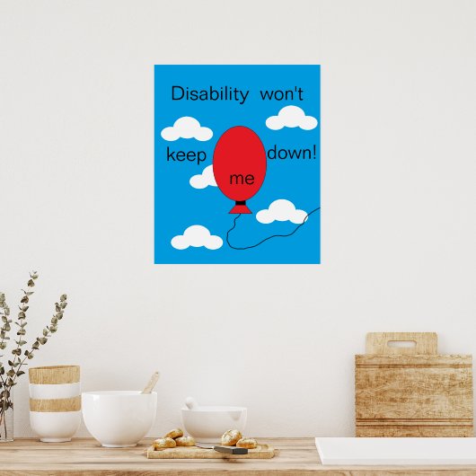 Behinderung Behalte mich nicht ab! Poster (Küche)