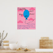 Behinderung Behalte Sie nicht Poster (Küche)