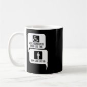 Behinderung BiPolar Autismus Bewusstsein Einige se Kaffeetasse (Links)
