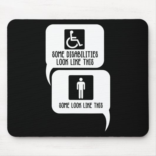 Behinderung BiPolar Autismus Bewusstsein Einige se Mousepad (Vorne)