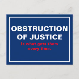Behinderung der Justiz Trump im Weißen Haus Postkarte