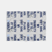Behinderung/INSichtbarkeit...RSD/CRPS Fleecedecke (Vorderseite (Horizontal))