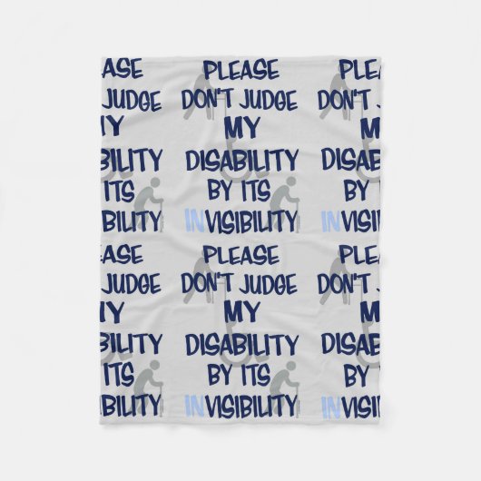 Behinderung/INSichtbarkeit...RSD/CRPS Fleecedecke (Vorderseite)
