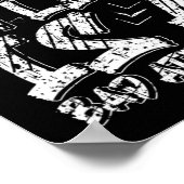 Behinderung ist ein schlechtes Rollstuhlmotivati Poster (Ecke)