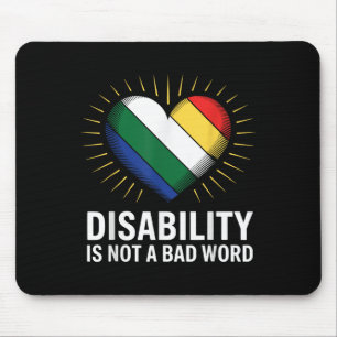 Behinderung ist kein falscher Wortbehinderungshinw Mousepad