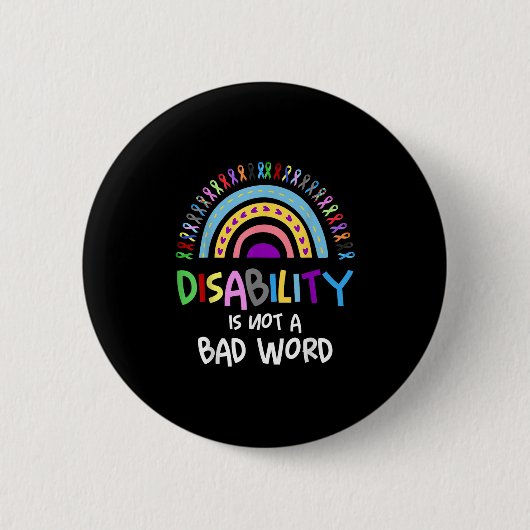 Behinderung ist kein schlechter Word-Behinderung-S Button (Vorderseite)