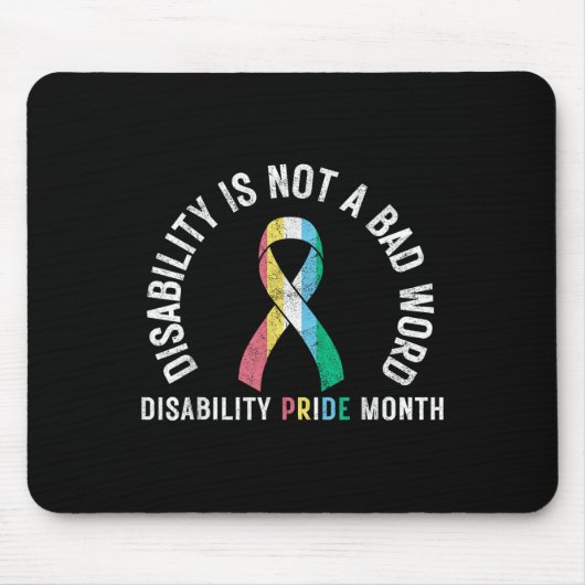 Behinderung ist kein schlechter Word-Behinderung-S Mousepad (Vorne)