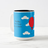 Behinderung und Vertrauen: Blau Zweifarbige Tasse (Vorderseite Links)