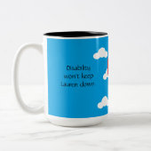 Behinderung und Vertrauen: Blau Zweifarbige Tasse (Links)