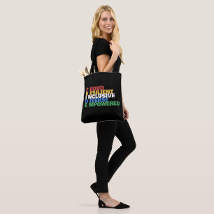 Behinderungsstolz Akronym Fettgedruckte Typografie Tasche