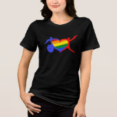 Behinderungsstolz Tri-Blend Shirt (Vorderseite)