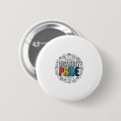Behinderungsstolz Vintage inklusives Bewusstseinss Button (Vorne & Hinten)
