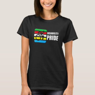 Behinderungsstolzflagge Juli Unterstützer Behinder T-Shirt