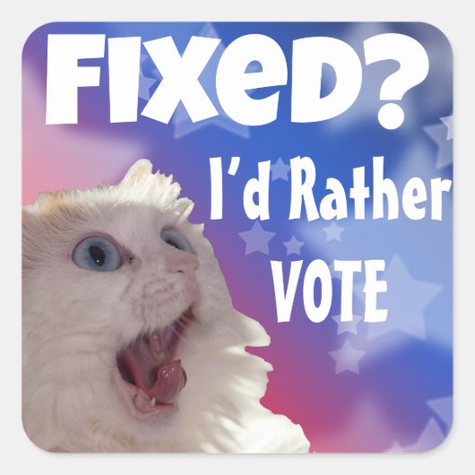 Behoben? Ich habe eher abgestimmt Quadratischer Aufkleber (Vorderseite)