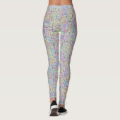 Behoben Mädchen Namen Word Search Puzzle Leggings (Rückseite)