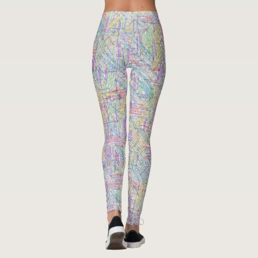 Behoben Math Equations Word Search Puzzle Leggings (Rückseite)