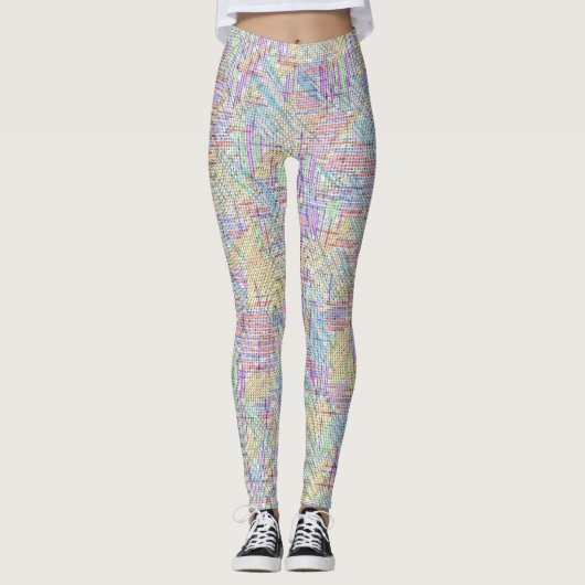 Behoben Math Equations Word Search Puzzle Leggings (Vorderseite)