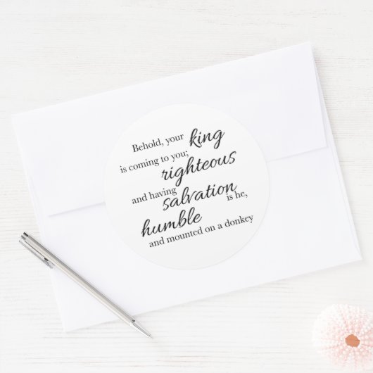 Behold Your King Sticker (Umschlag)