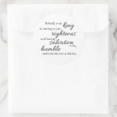 Behold Your King Sticker (Tasche)