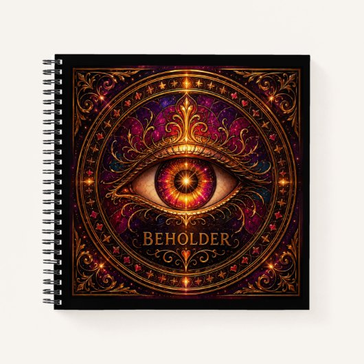 Beholder Square Notizbuch (Vorderseite)