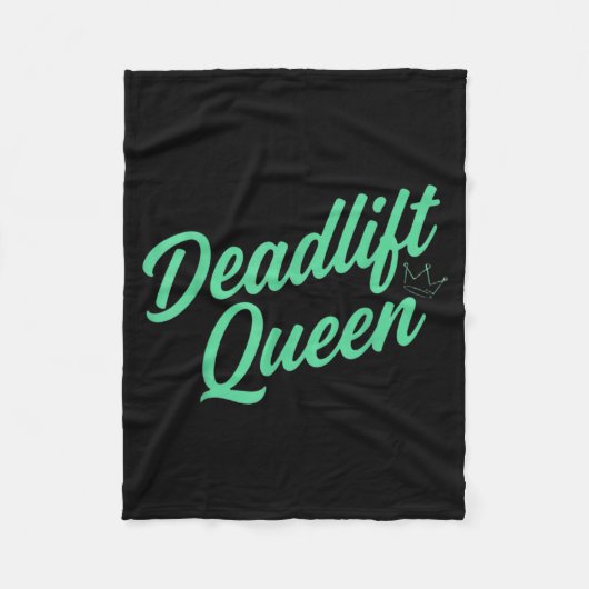 Behörde Retro Cursive Crown Damen Fleecedecke (Vorderseite)