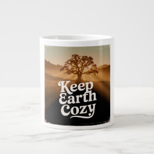 Behüteter Erdenbaum Lebensbaum Vintage Naturgeist Jumbo-Tasse